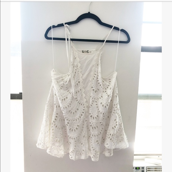 FREE PEOPLE Eyelet Tunic Tank - Picture 5 of 5